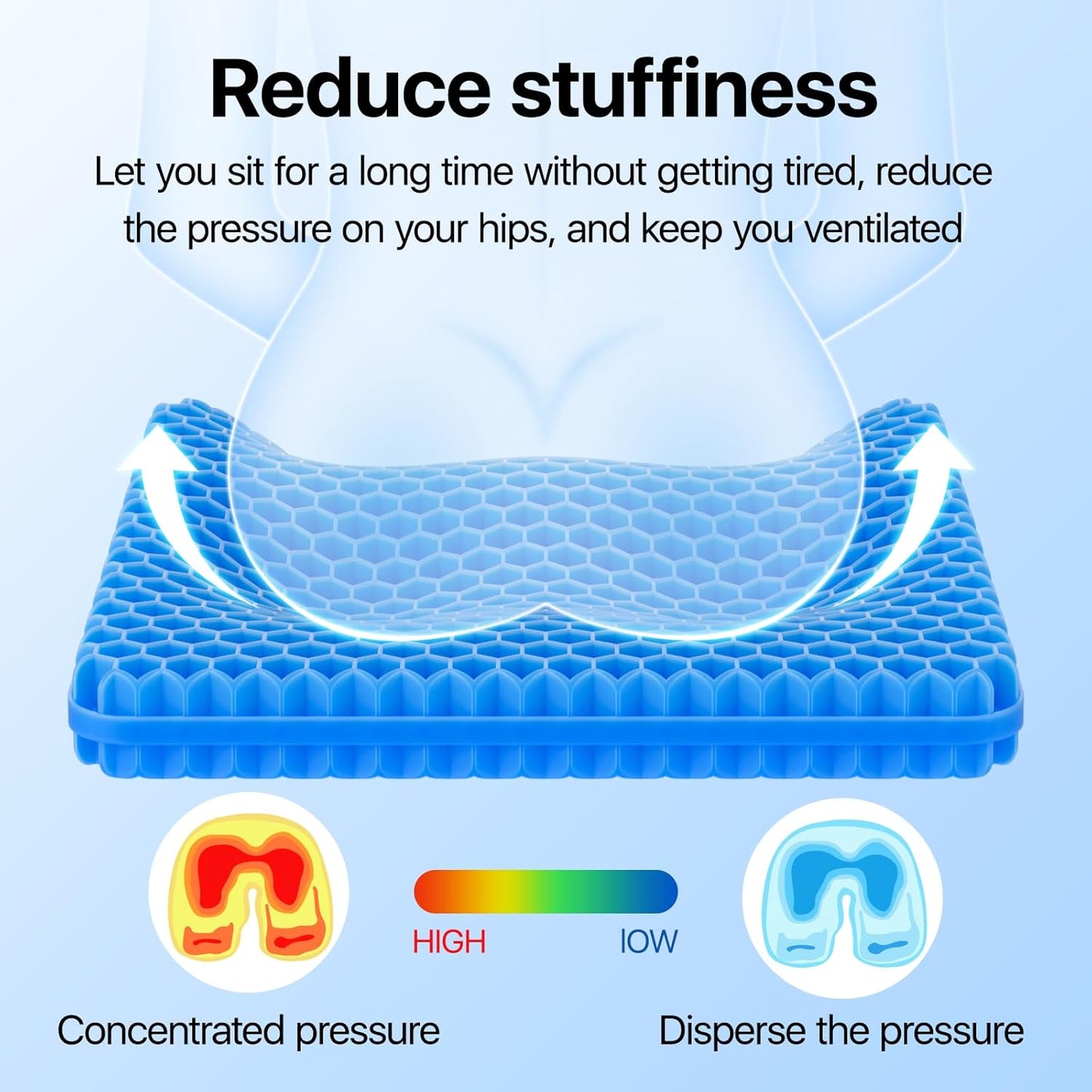Silicone Ice Pad Insulated Car Seat Cushion